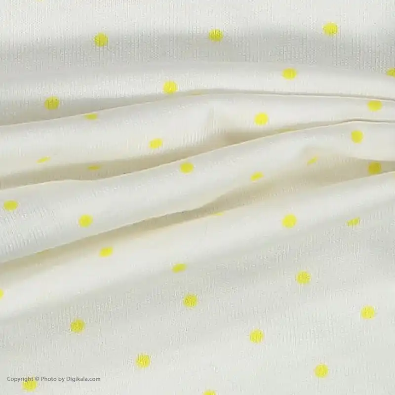بادی نوزادی دخترانه ال سی وایکیکی مدل W125917Z1-LTT-YELLOWPRINTED