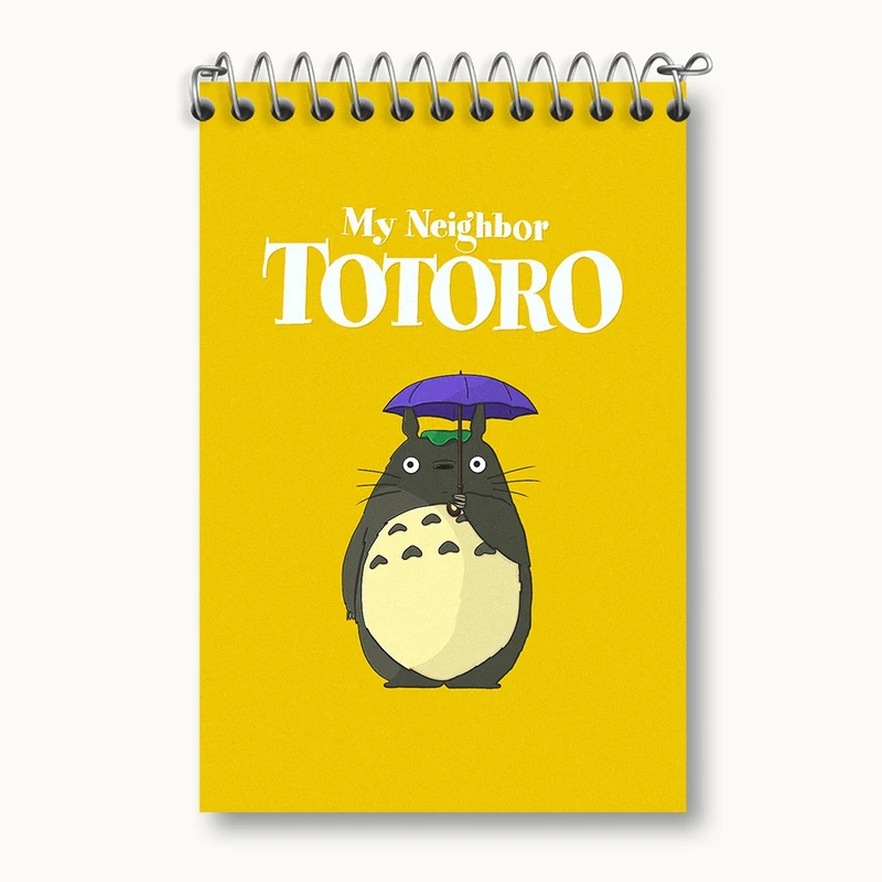 دفتر یادداشت 50 برگ خندالو مدل انیمه توتورو (Totoro) کد F560