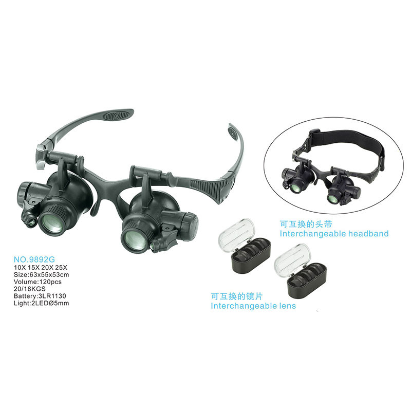 ذره بین کامار مدل لوپ عینکی کد 9892G