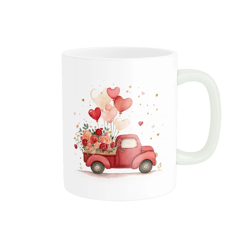 ماگ پاد آفرین مدل فانتزی طرح قلب عشق love عاشقانه کادو کد p12025