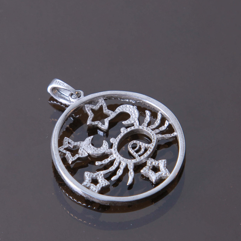 آویز گردنبند نقره زنانه بازرگانی میلادی کد PKR-155