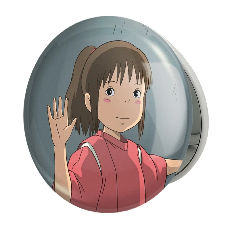 آینه جیبی خندالو طرح انیمه شهر اشباح Spirited Away مدل تاشو کد 4884 