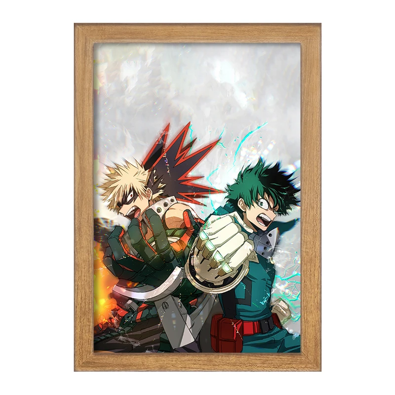 تابلو خندالو مدل میدوریا و باکوگو انیمه آکادمی قهرمان من  کد 16163