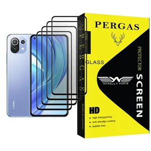 Waily Nice Pergas Glass MIX004 Screen Protector For Xiaomi Mi 11 Lite Pack Of 4
