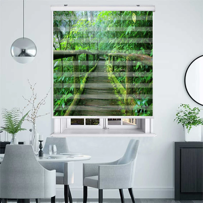 پرده زبرا زیو کد L5054 سایز 150X150 سانتی متر