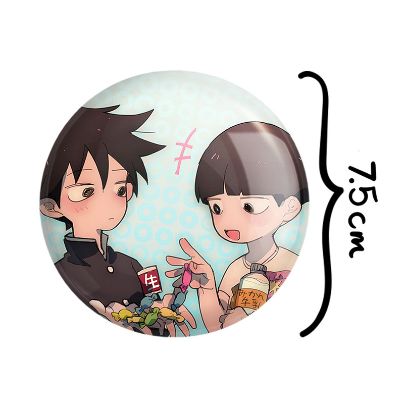 آینه جیبی خندالو مدل شییکو و ریتسو انیمه موب سایکو Mob Psycho 100 کد 24476