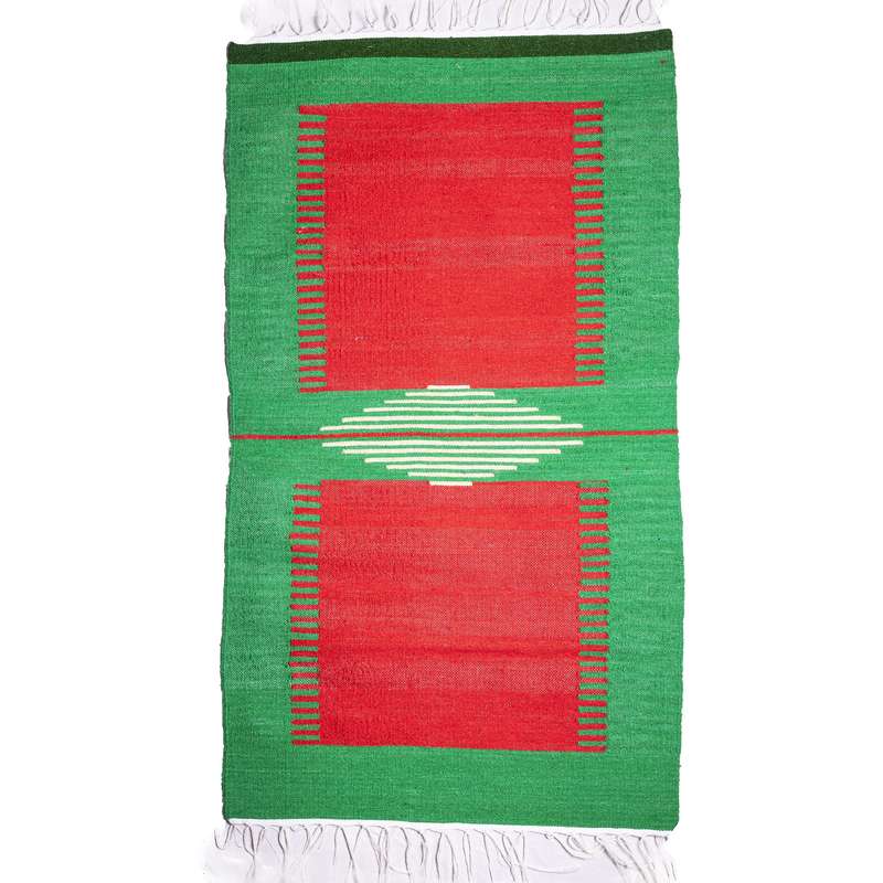 گلیم دستبافت یک و نیم متری کد 8