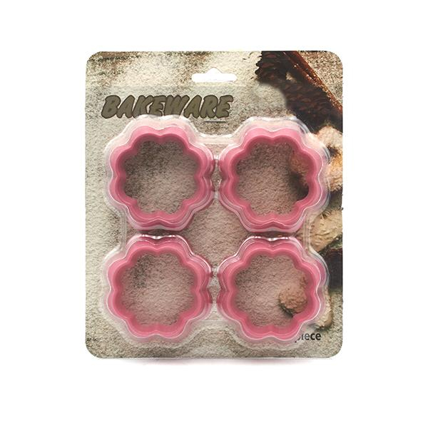 کاتر شیرینی پزی مدل گل بسته 4 عددی