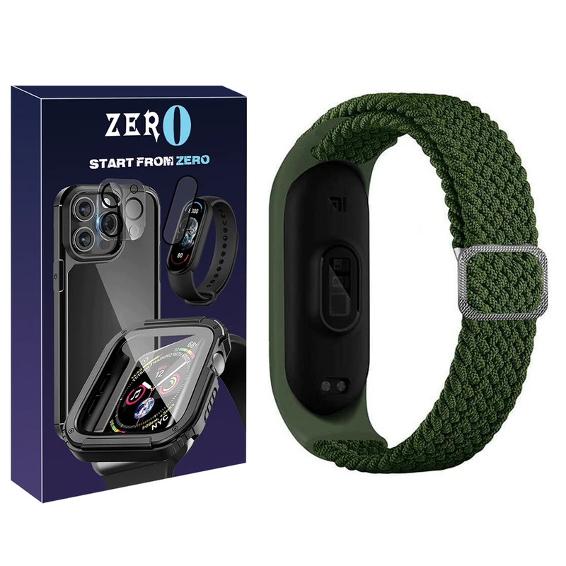 بند زیرو مدل Braided ZR مناسب برای ساعت هوشمند شیائومی Mi band 7/6