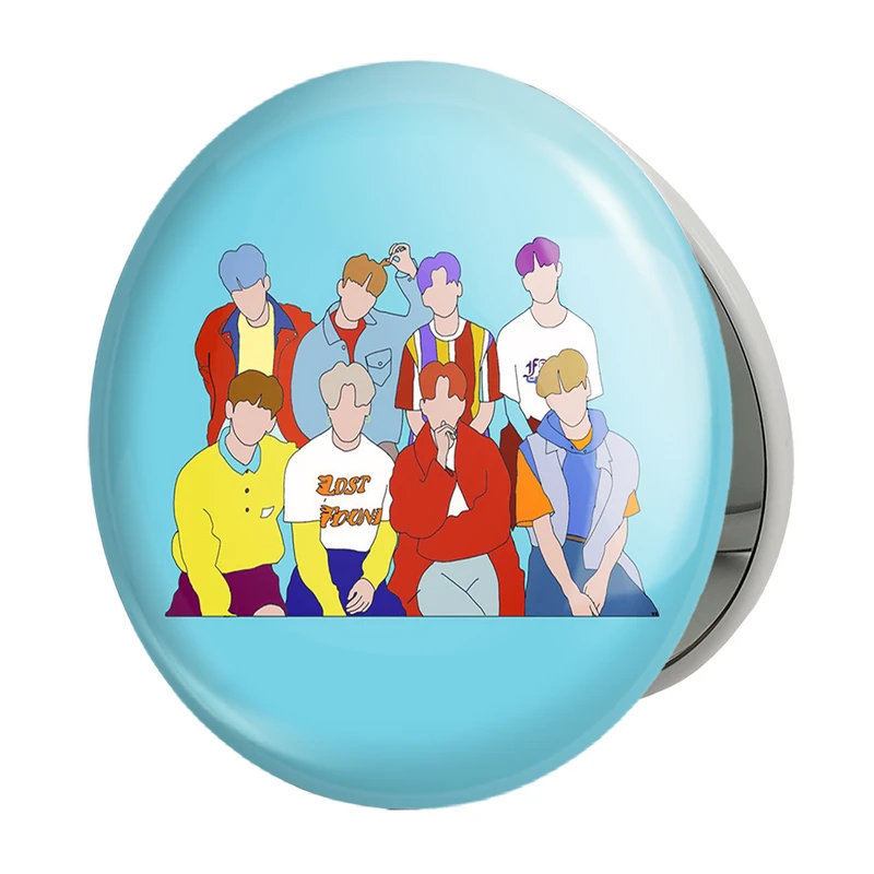 آینه جیبی خندالو طرح گروه ایتیز مدل تاشو کد 21303