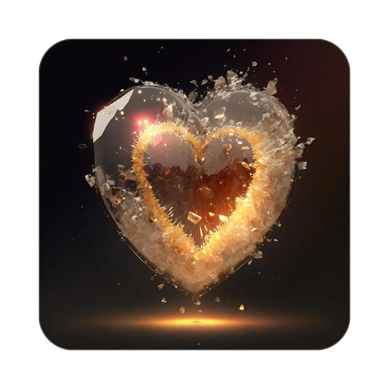 زیر لیوانی کاکتی مدل عاشقانه کد mp10036