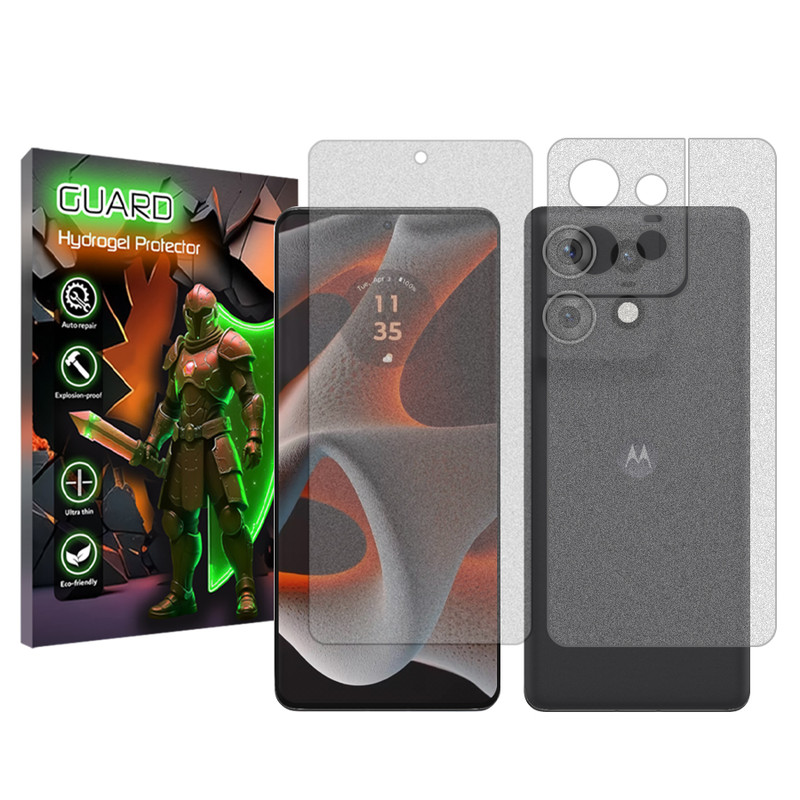محافظ صفحه نمایش مات گارد مدل Tough مناسب برای گوشی موبایل موتورولا Edge 50 Pro به همراه محافظ پشت گوشی
