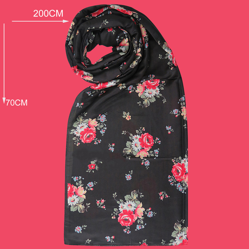 شال زنانه طرح گل مدل GZ99796