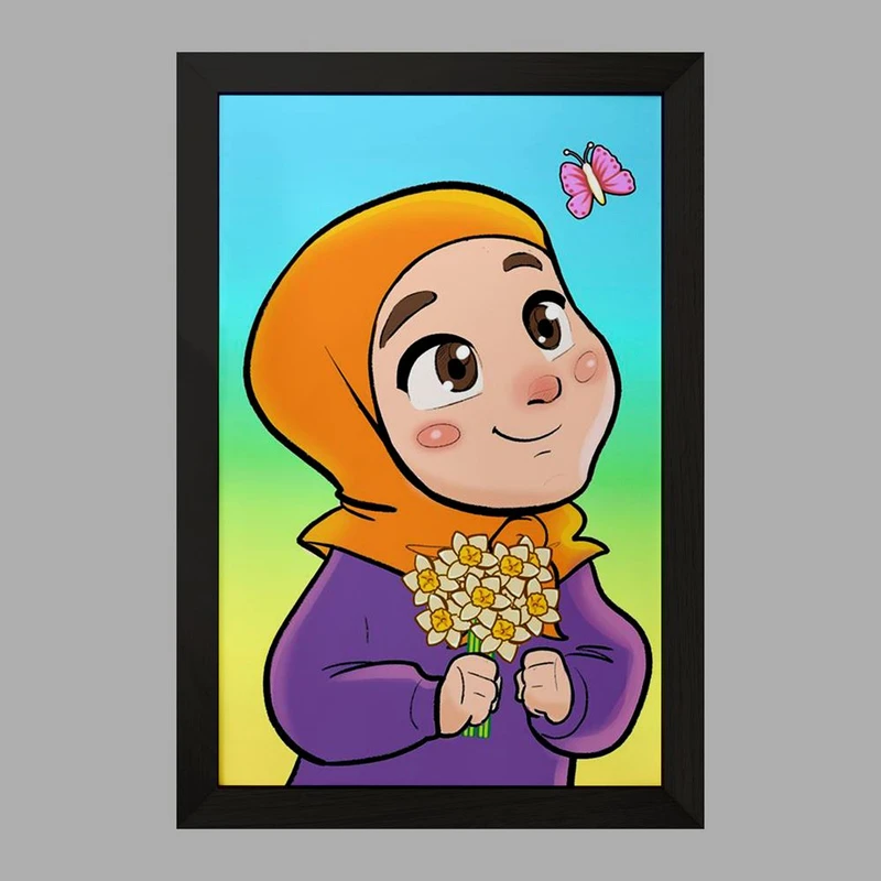 تابلو خندالو مدل نیمه شعبان کودکانه کد 25551