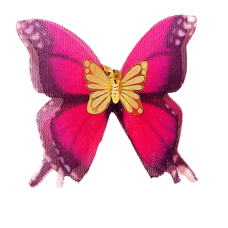 آویز گردنبند طلا 18 عیار زنانه مدل پروانه کادویی کد 83-180