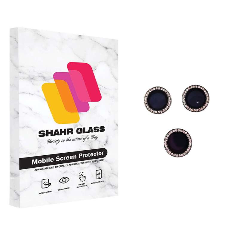 محافظ لنز دوربین شهر گلس مدل DIAMOND مناسب برای گوشی موبایل اپل iPhone 13 Pro