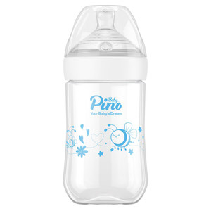شیشه شیر پینو بیبی مدل Natural sence کد S6- 18 گنجایش 260 میلی لیتر