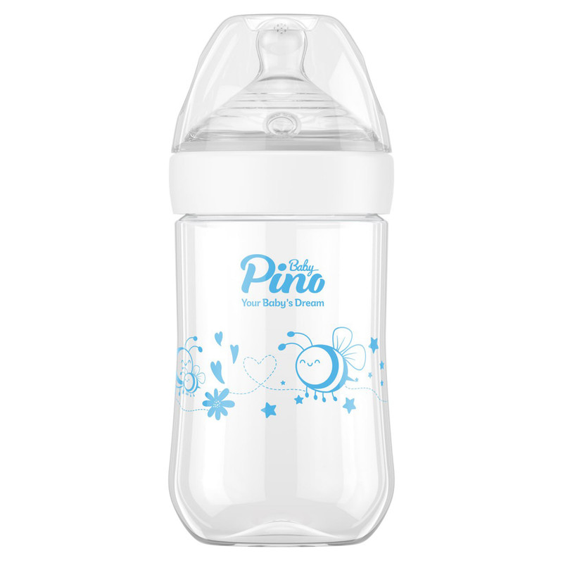 شیشه شیر پینو بیبی مدل Natural sence کد S6- 18 گنجایش 260 میلی لیتر