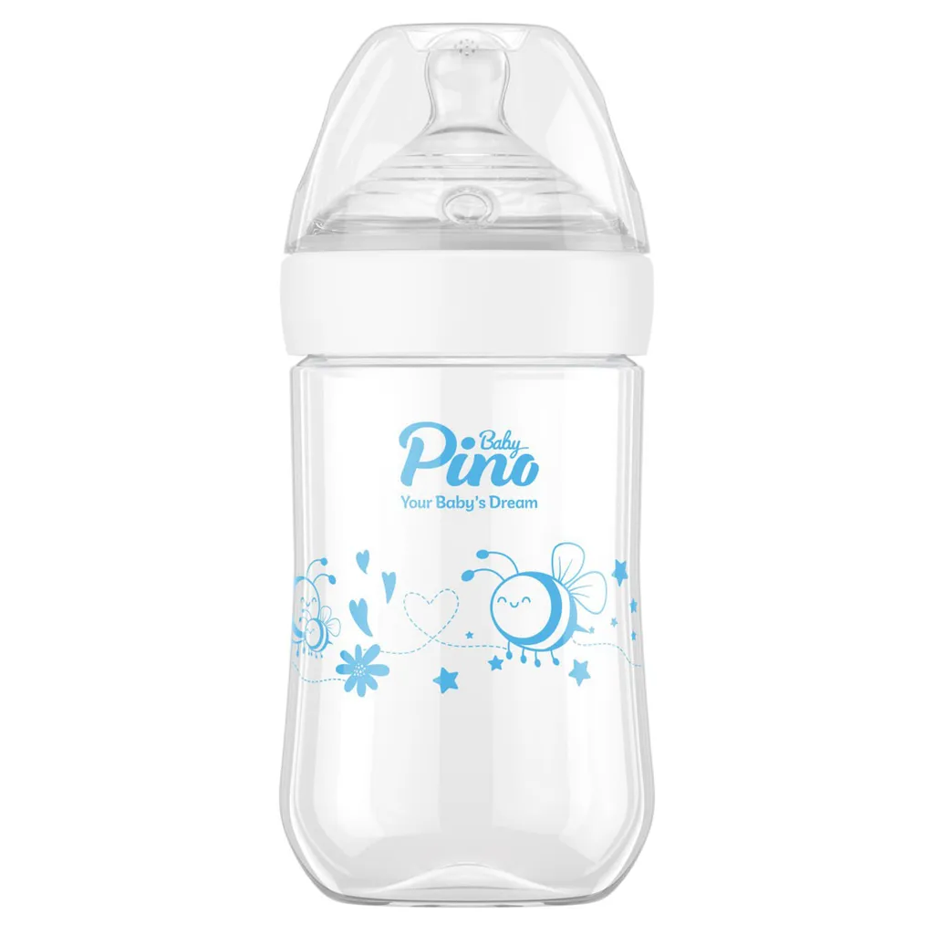 شیشه شیر پینو بیبی مدل Natural sence کد S6- 18 گنجایش 260 میلی لیتر