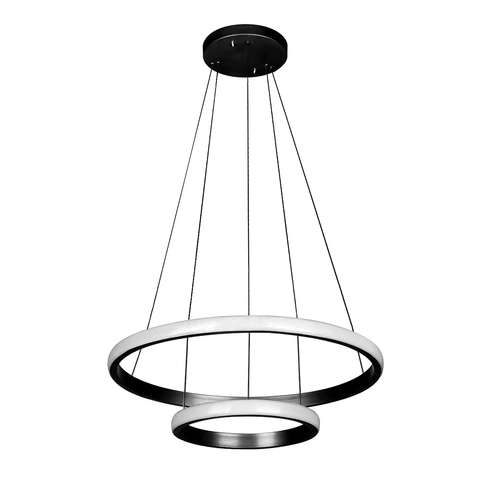 لوستر دو حلقه چشمه نور کد  L6375/2BK