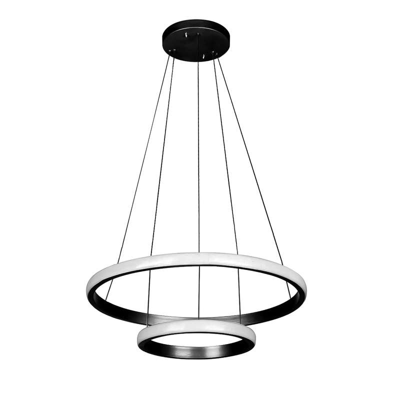 لوستر دو حلقه چشمه نور کد  L6375/2BK