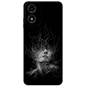 Megafone Face Sketch 7423 Cover For Motorola Moto G04 4G