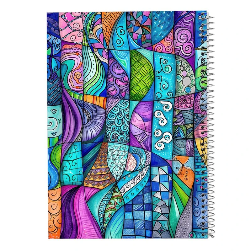 دفتر شطرنجی 50 برگ مدوپد طرح اشکال فانتزی کد DF16077