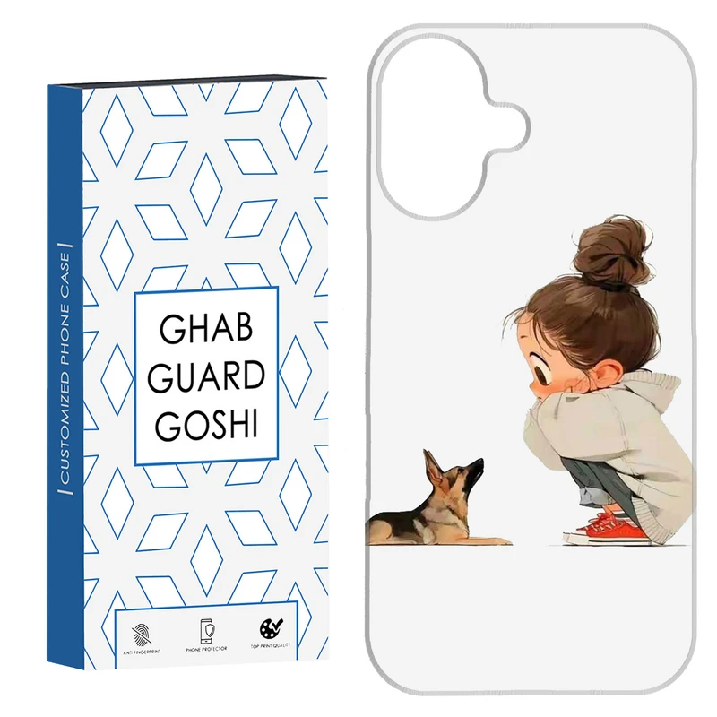 کاور قاب گارد گوشی طرح دخترانه کد Dimo-864 مناسب برای گوشی اپل Iphone 16     