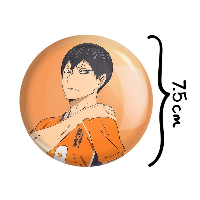 آینه جیبی خندالو طرح کاگیاما توبیو انیمه هایکیو Haikyu مدل تاشو کد 17762