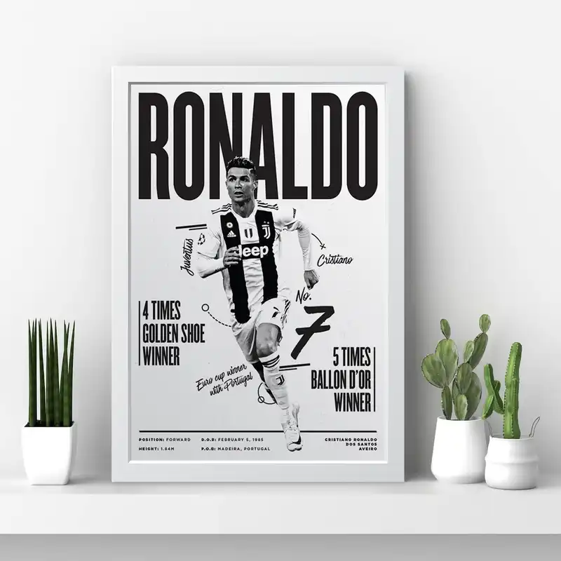 تابلو مدل رونالدو Ronaldo کدm2490-w