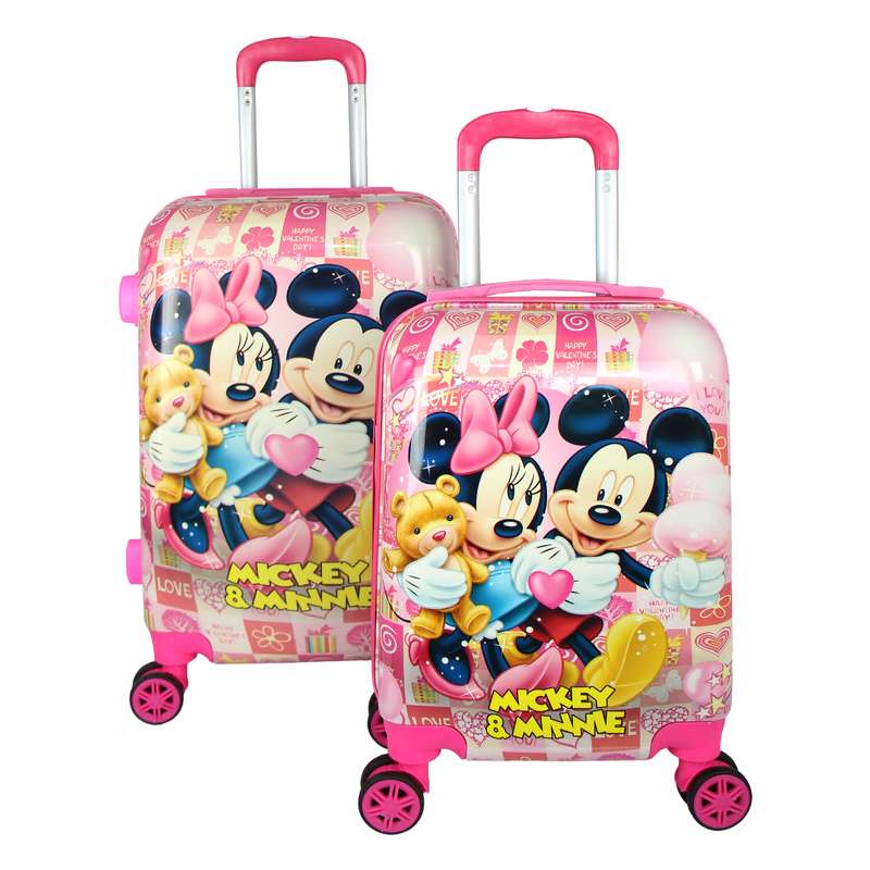 چمدان کودک مدل میکی و مینی مجموعه دو عددی