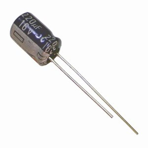  خازن الکترولیت 220 میکروفاراد کد 116 بسته 4 عددی