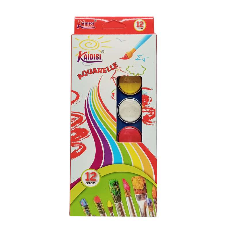 آبرنگ 12 رنگ کایدیسی کد 02