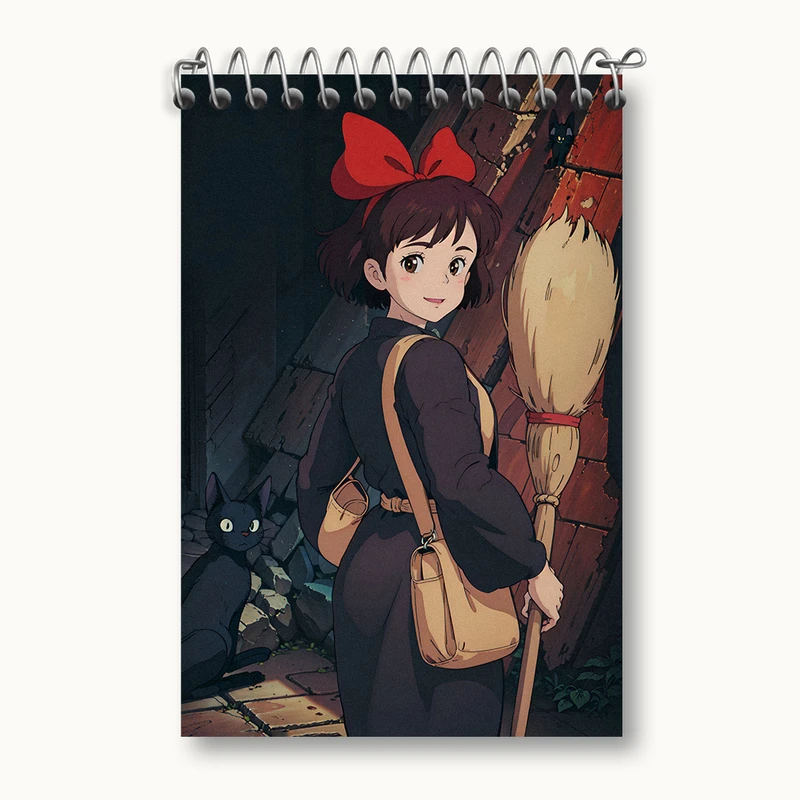 دفتر یادداشت 50 برگ خندالو طرح انیمه سرویس تحویل کیکی کد N4294