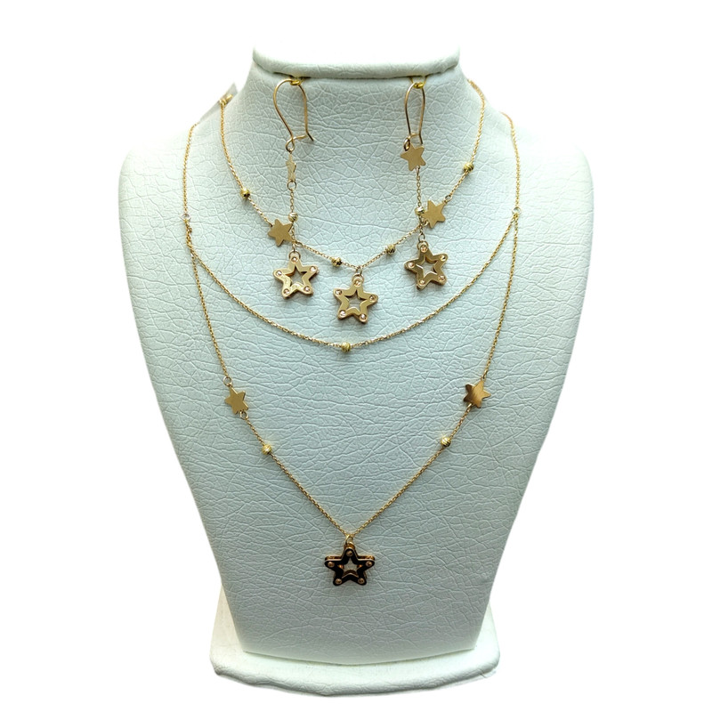 نیم ست طلا 18 عیار زنانه سهند طلا مدل ورساچی