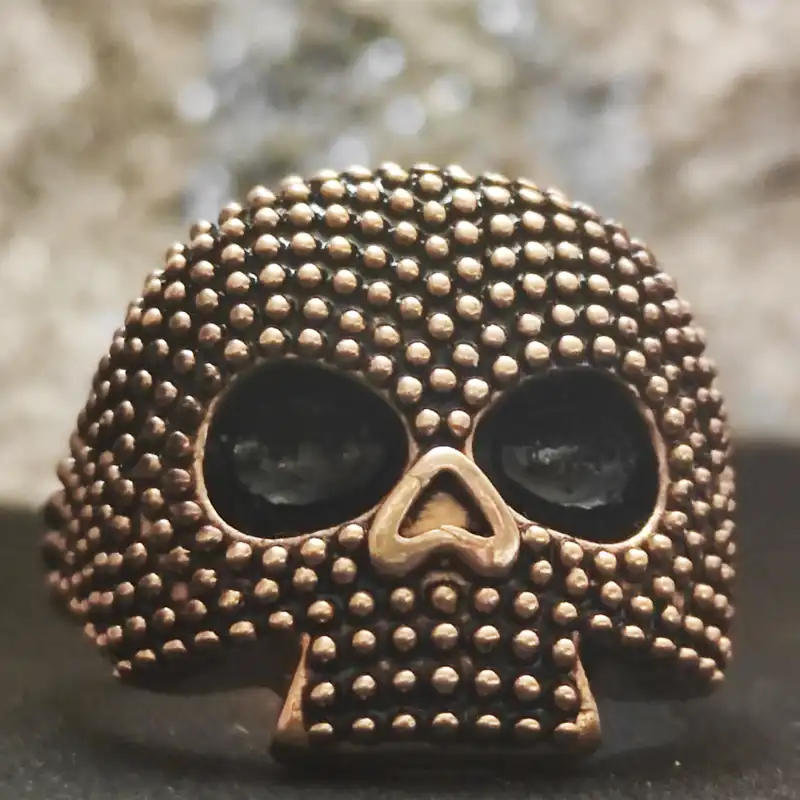 انگشتر مردانه مدل اسکلت کد GL135