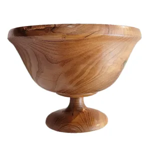میوه خوری طرح چوبی پایه دار مدل گرد کد 513