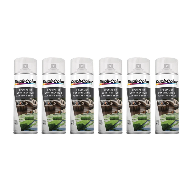 اسپری چسب ساختمان دوپلی کالر مدل ADHESIVE حجم 400 میلی لیتر مجموعه 6 عددی