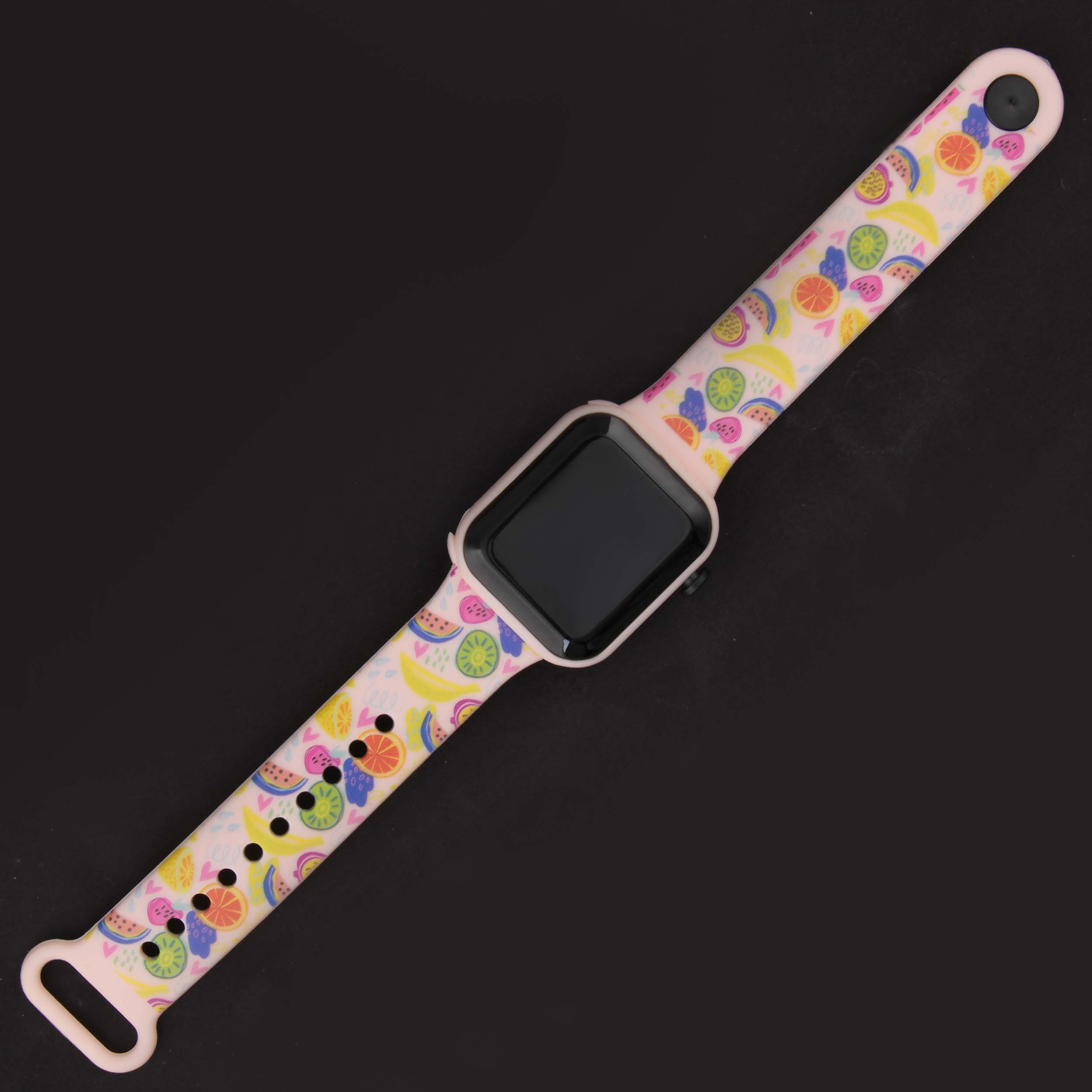 ساعت مچی دیجیتال زنانه مدل بند سیلیکونی طرح میوه فانتزی کد WHW_334