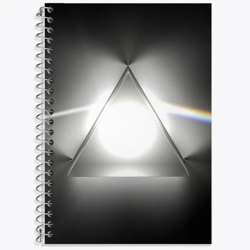 دفتر زبان 50 برگ خندالو مدل دو خط طرح پینک فلوید (Pink Floyd) کد F1147