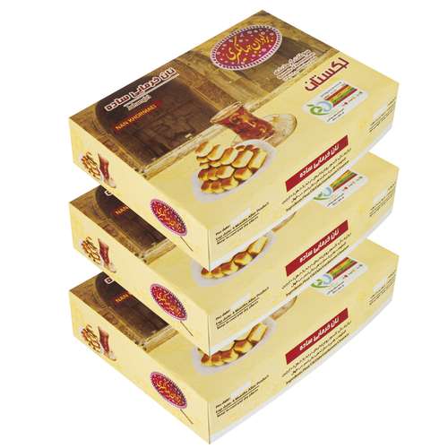 نان خرمایی لقمه ای لکستان - 700 گرم مجموعه 3 عددی