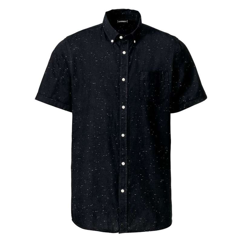 پیراهن آستین کوتاه مردانه لیورجی مدل کهکشانی کد SkyStar2022NB  رنگ سرمه ای