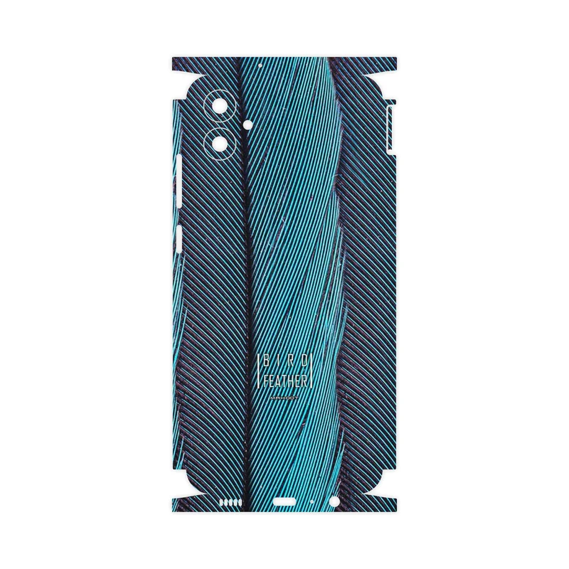 برچسب پوششی ماهوت مدل Turquoise feathers-FullSkin مناسب برای گوشی موبایل سامسونگ Galaxy A04e