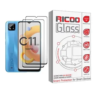 Ricoo Glass MIX002 Screen Protector For Realme C11 (2021) Pack Of 2