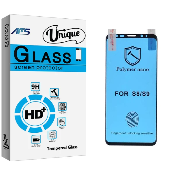 محافظ صفحه نمایش ای اف اس مدل Unique Glass Nano Polymer مناسب برای گوشی موبایل سامسونگ Galaxy S9