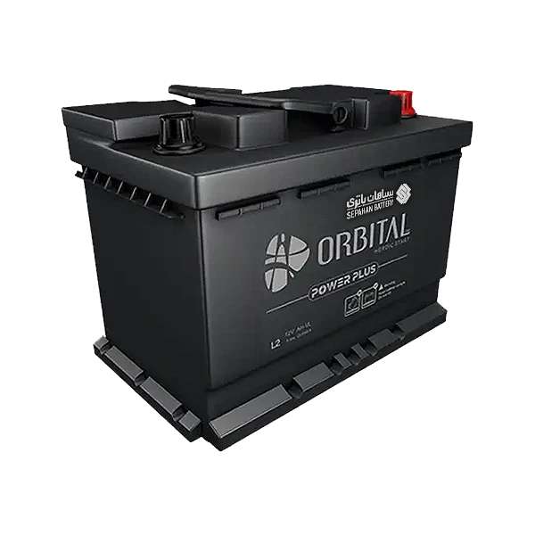 باتری اتمی خودرو سپاهان باطری مدل L2 اوربیتال 60 آمپر