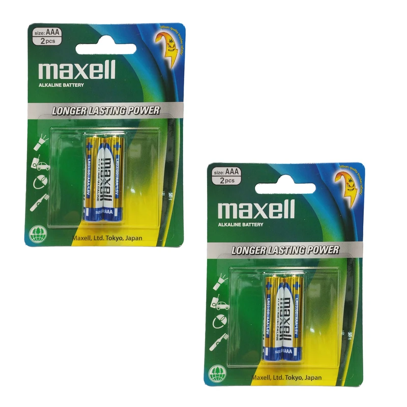 باتری نیم قلمی مکسل مدل Alkaline بسته چهار عددی