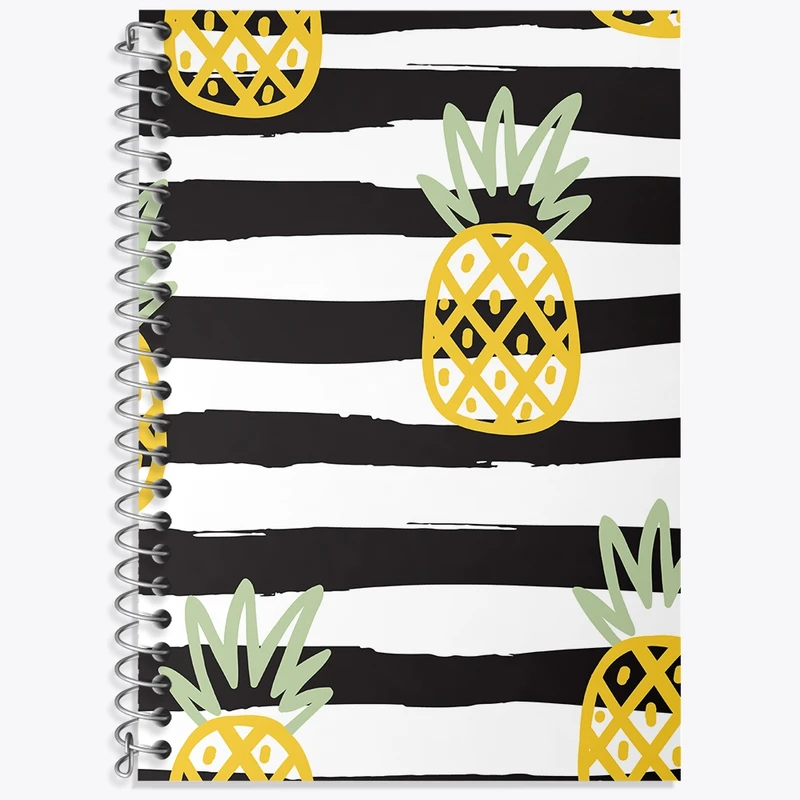 دفتر لغت 50 برگ خندالو طرح آناناس کد N502