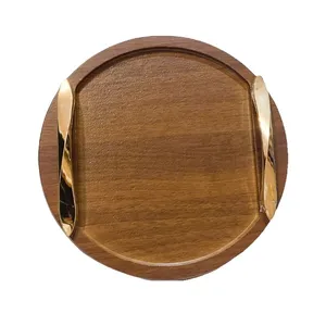 سینی طرح دسته طلایی کد RM62