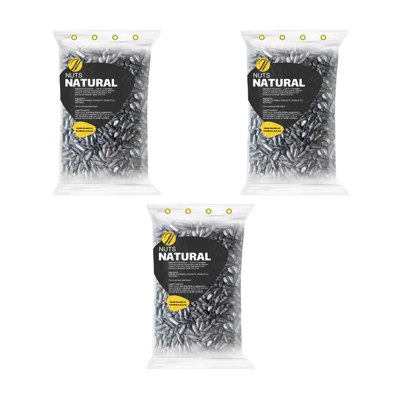 تخمه آفتابگردان شمشیری نچرال - 500 گرم بسته 3 عددی 